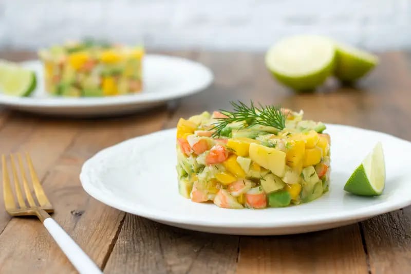 Tartare avocat crevettes